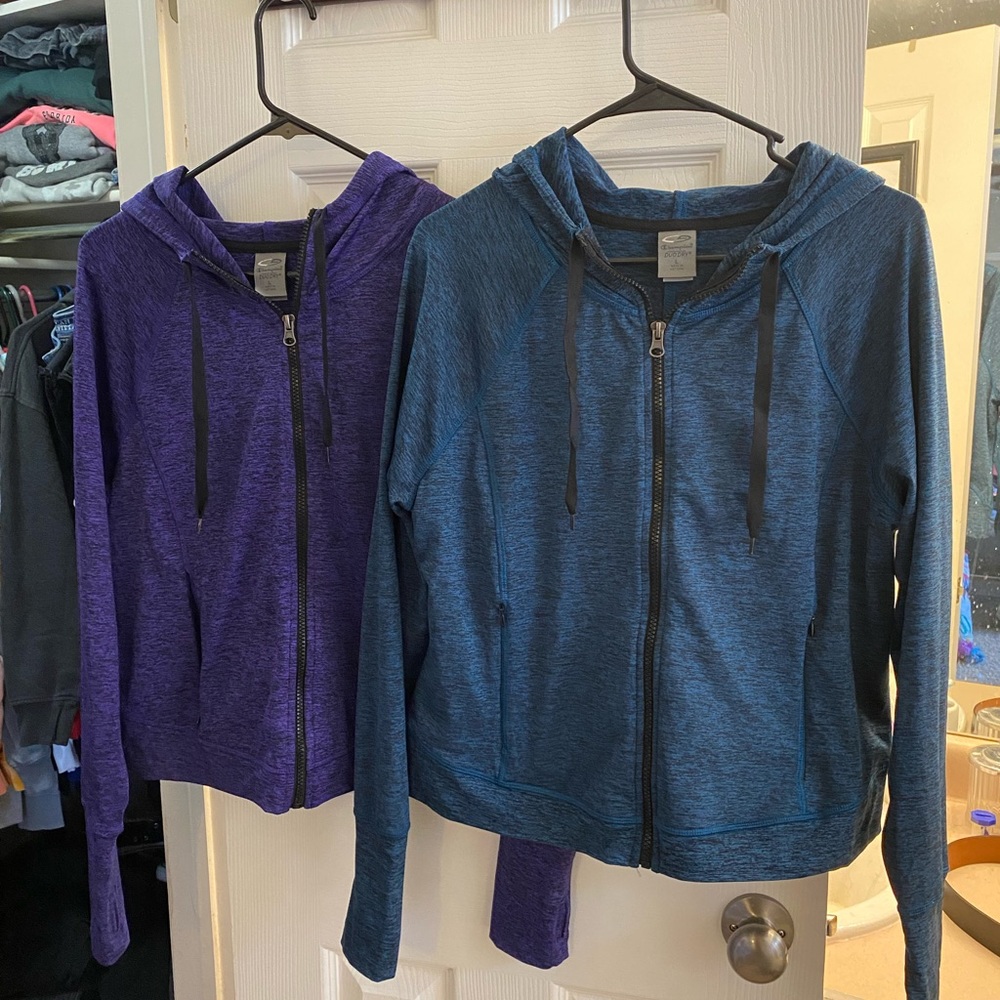 BUNDLE 2 Champion Duo Dry Zip Up Athletic Jackets